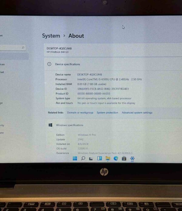Hp elitebook 840 G3 - Image 6