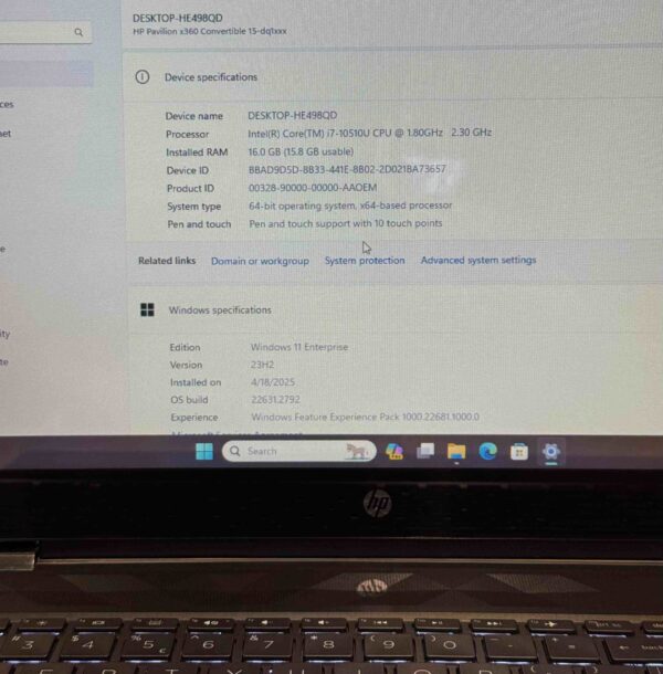 HP Pavilion x360 Convertible 15-dq1xxx - Image 9